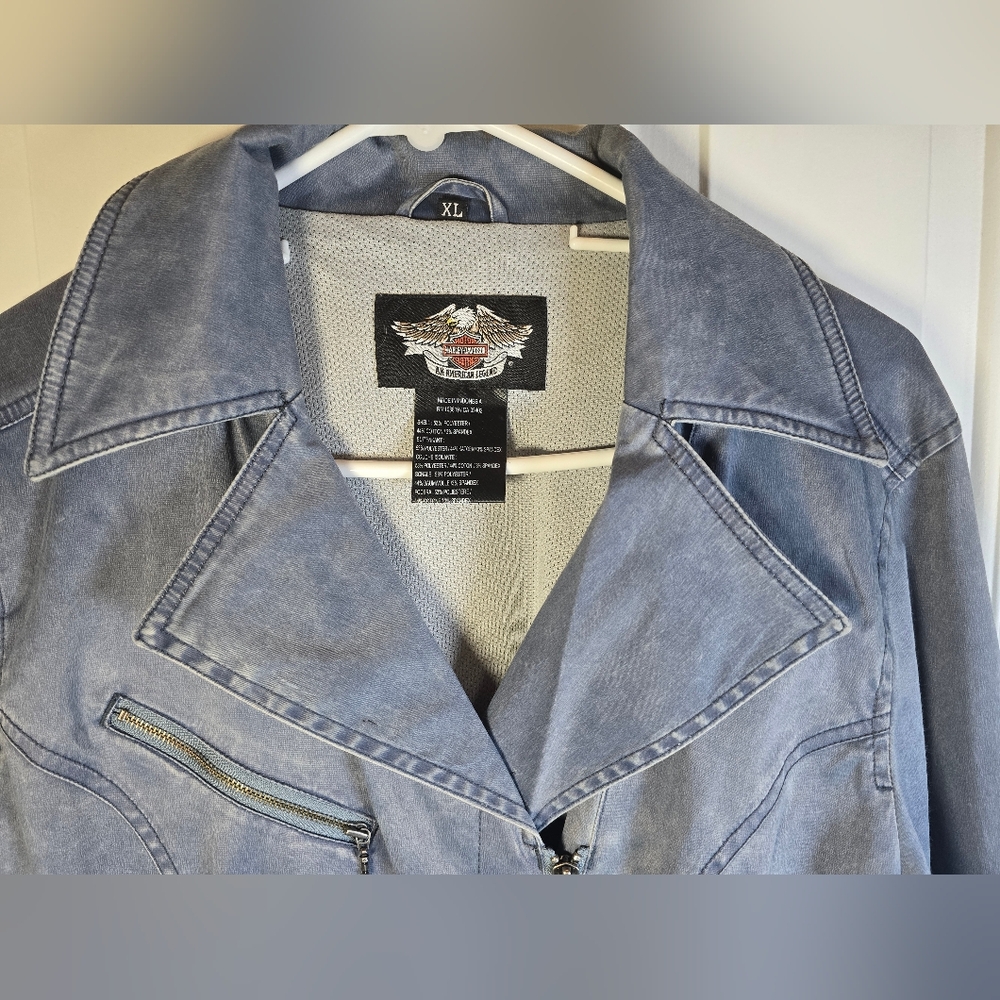 Harley-Davidson Blue Denim Jacket - Picture 3 of 16